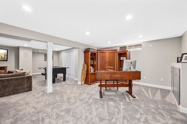 Home Office, Interior, Recessed Lighting
