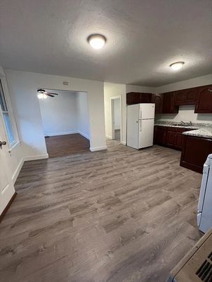 Interior, Kitchen, Wood Texture Flooring
