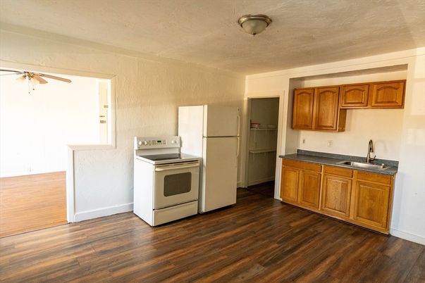 Interior, Kitchen, Wood Texture Flooring