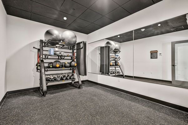 Fitness Equipment, Interior, Recessed Lighting