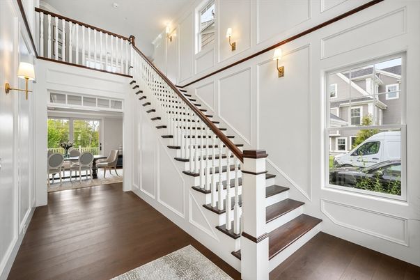 Dining room, Interior, Wood Texture Flooring
