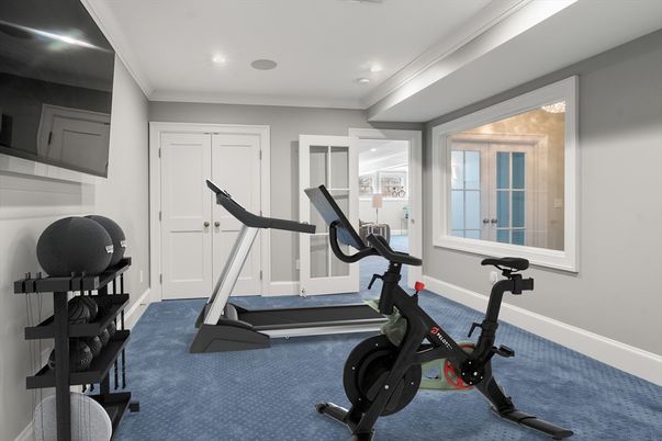 Fitness Equipment, Interior, Recessed Lighting