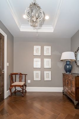 Chandelier, Interior, Recessed Lighting, Wood Texture Flooring