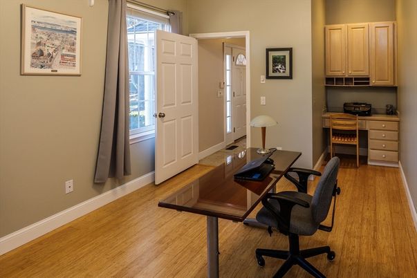 Home Office, Interior, Wood Texture Flooring