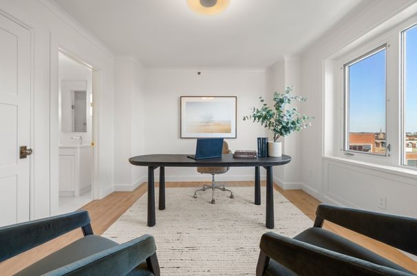 Home Office, Interior, Wood Texture Flooring