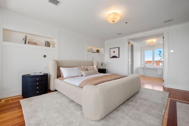 Bedroom, Interior, Wood Texture Flooring