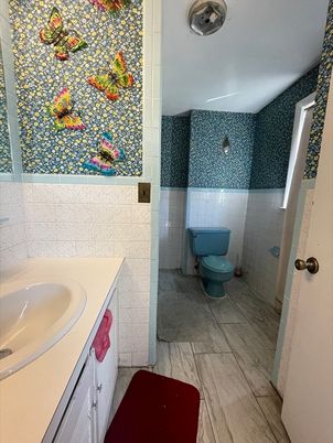 Bathroom, Interior, Wood Texture Flooring