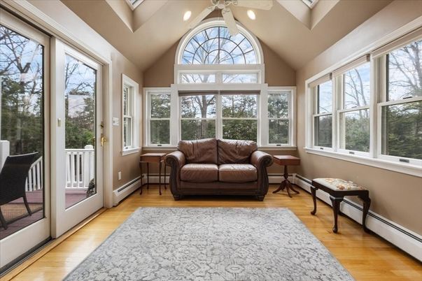 Interior, Recessed Lighting, Sun Room, Wood Texture Flooring