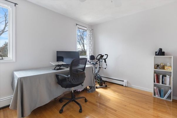 Fitness Equipment, Home Office, Interior, Wood Texture Flooring