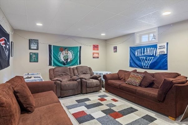 Interior, Living room, Recessed Lighting