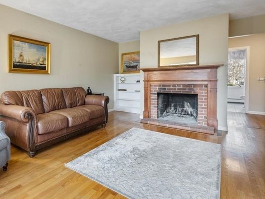 Fireplace, Interior, Wood Texture Flooring