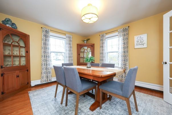 Dining room, Interior, Wood Texture Flooring