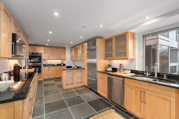 Interior, Kitchen, Recessed Lighting, Stainless Steel Appliances
