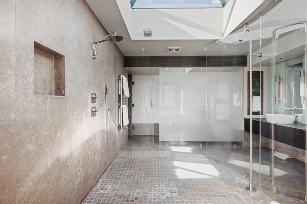 Bathroom, Glass Shower, Interior