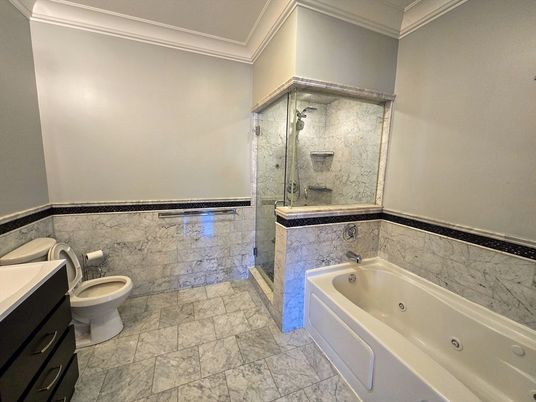 Bathroom, Glass Shower, Interior, Marble