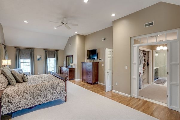 Bathroom, Bedroom, Interior, Recessed Lighting, Wood Texture Flooring