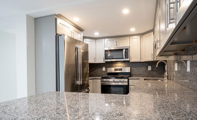 Interior, Kitchen, Recessed Lighting, Stainless Steel Appliances