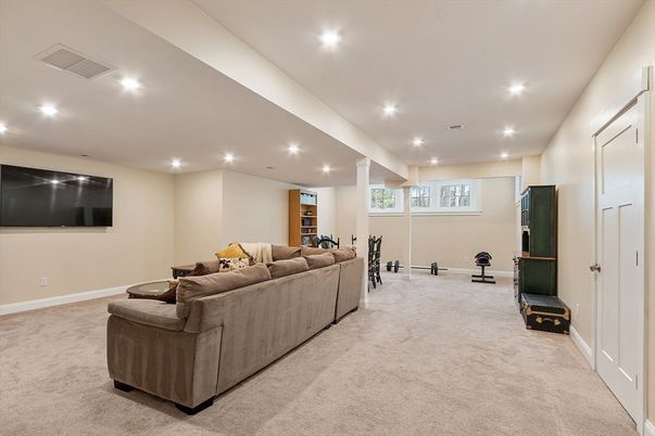 Interior, Living room, Recessed Lighting