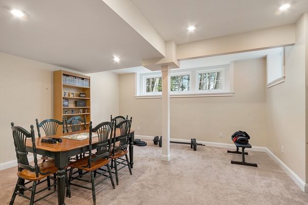 Dining room, Fitness Equipment, Interior, Recessed Lighting