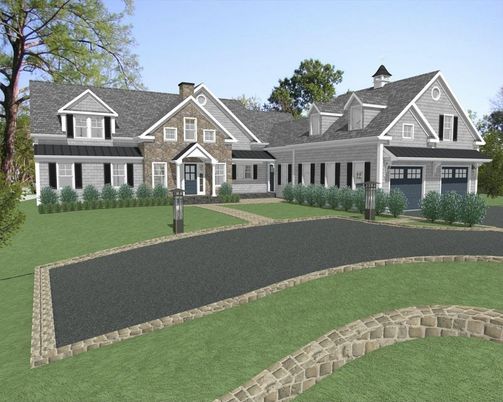 Attached, Exterior, Facade, Farmhouse