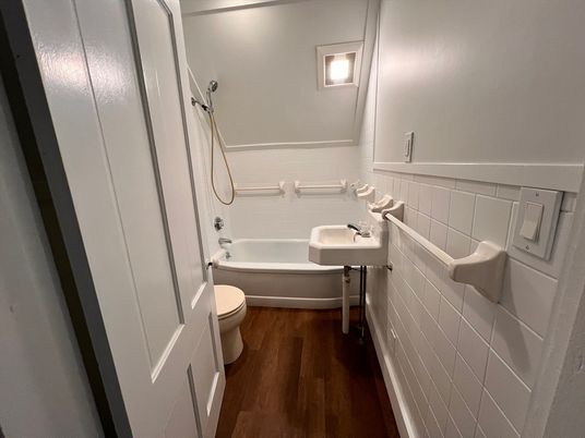 Bathroom, Interior, Wood Texture Flooring