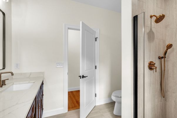 Bathroom, Interior, Wood Texture Flooring