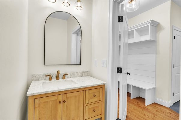 Bathroom, Interior, Wood Texture Flooring