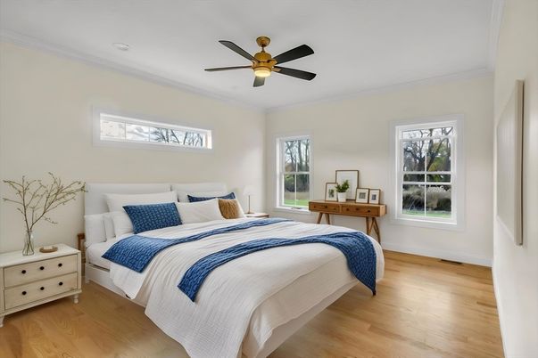 Bedroom, Interior, Wood Texture Flooring