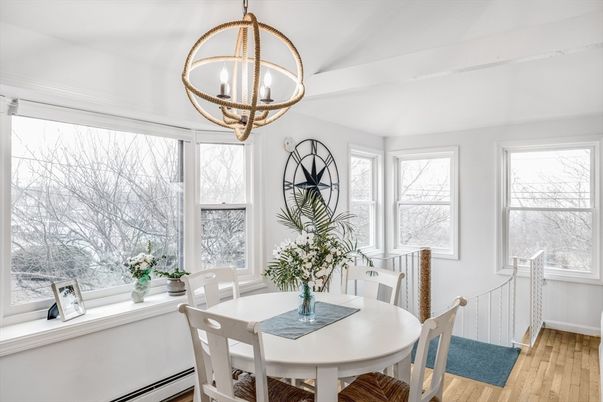 Chandelier, Dining room, Interior, Pendant Lights, Wood Texture Flooring