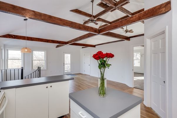 Interior, Pendant Lights, Wooden Beams, Wood Texture Flooring