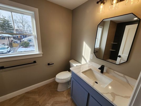 Bathroom, Interior, Wood Texture Flooring
