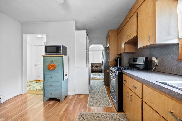 Interior, Kitchen, Wood Texture Flooring