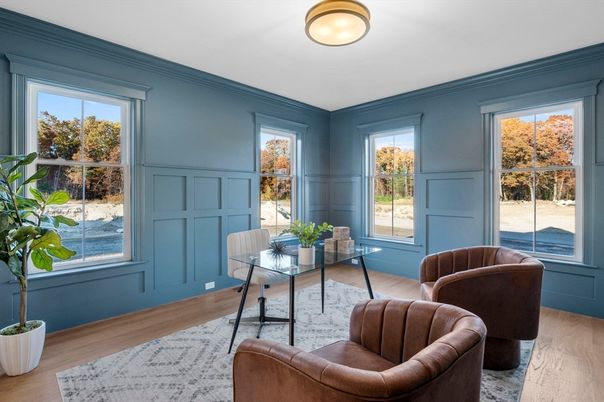 Home Office, Interior, Wood Texture Flooring