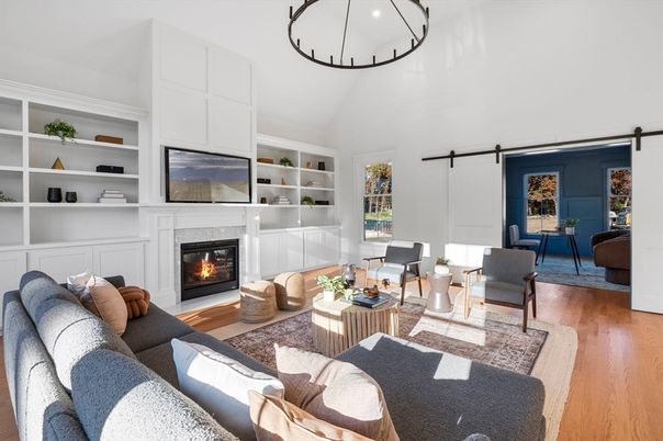 Fireplace, Interior, Living room, Wood Texture Flooring