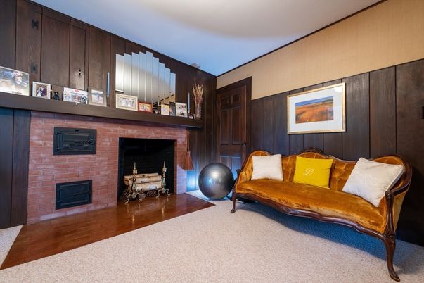 Fireplace, Interior, Wood Texture Flooring, Wooden Walls