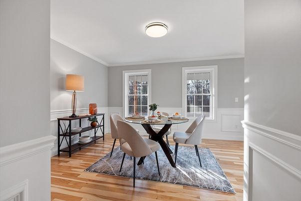 Dining room, Interior, Wood Texture Flooring