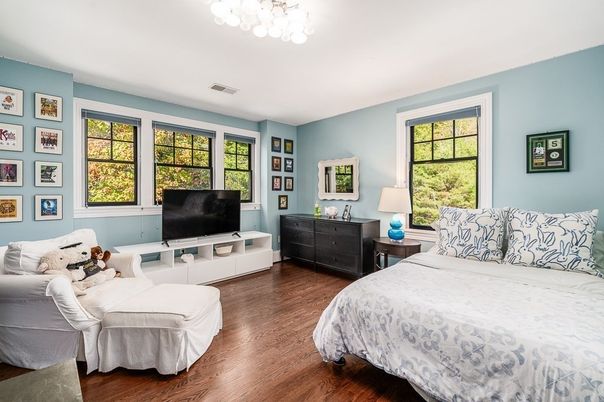 Bedroom, Interior, Wood Texture Flooring
