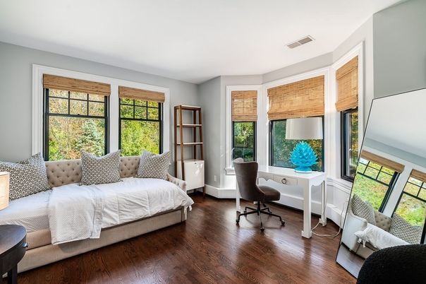 Bedroom, Home Office, Interior, Wood Texture Flooring