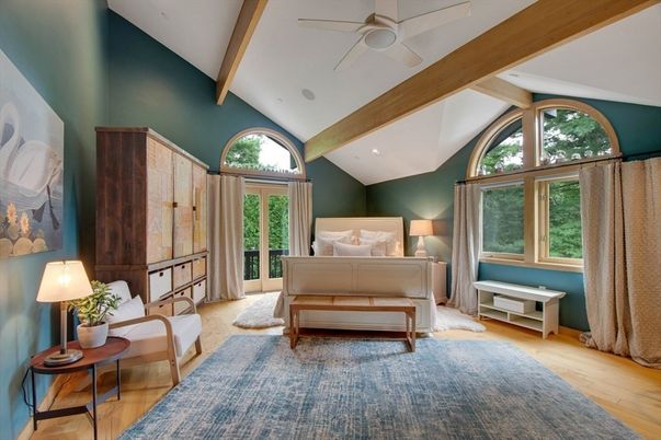 Interior, Recessed Lighting, Wooden Beams, Wood Texture Flooring