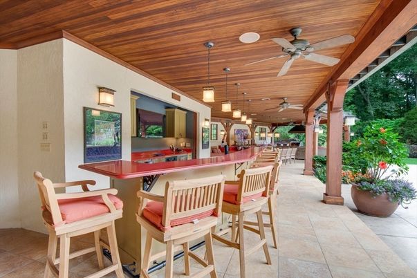 Interior, Pendant Lights, Recessed Lighting, Wooden Ceilings