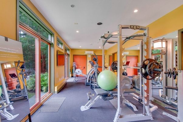 Fitness Equipment, Gym, Interior, Recessed Lighting