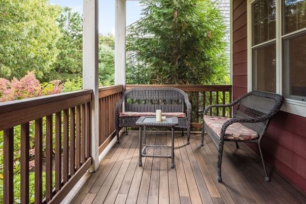 Exterior, Wood Texture Flooring