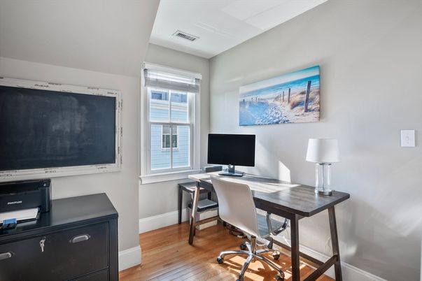 Home Office, Interior, Wood Texture Flooring