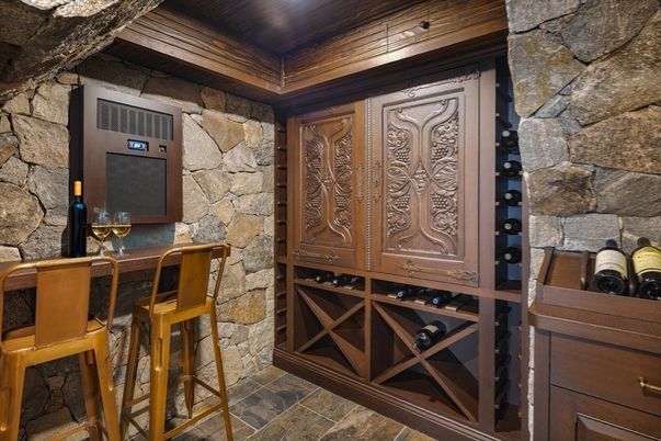 Interior, Stone Walls, Wine Storage