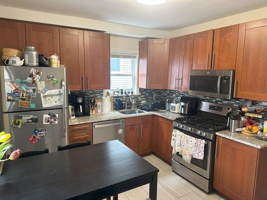 Interior, Kitchen, Wood Texture Flooring