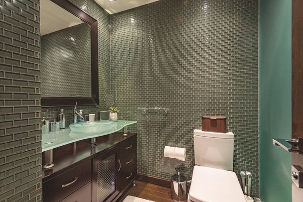 Bathroom, Interior, Wood Texture Flooring