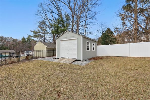 Backyard, Detached Garage, Exterior
