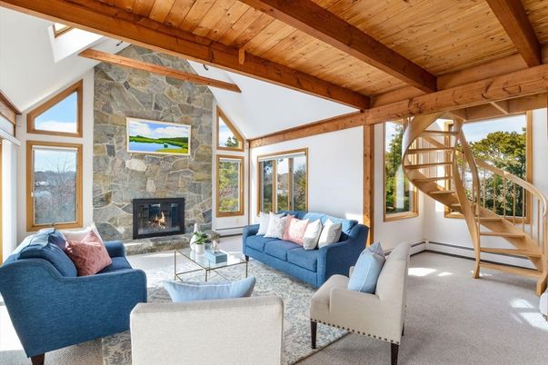 Fireplace, Interior, Living room, Stone Walls, Wooden Beams, Wooden Ceilings