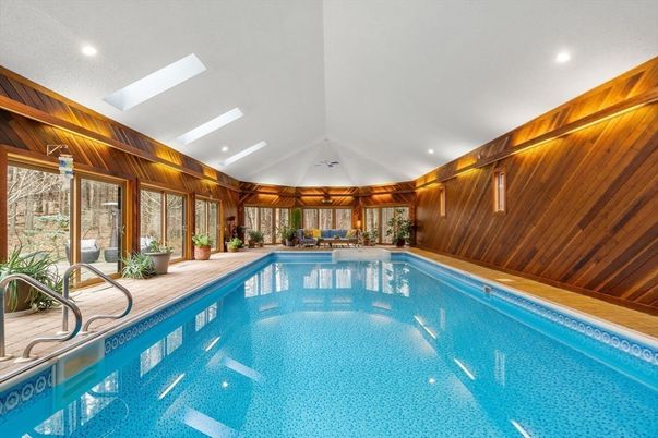 Interior, Pool, Recessed Lighting, Wooden Walls