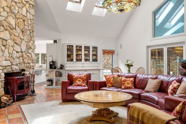 Fireplace, Interior, Living room, Stone Walls